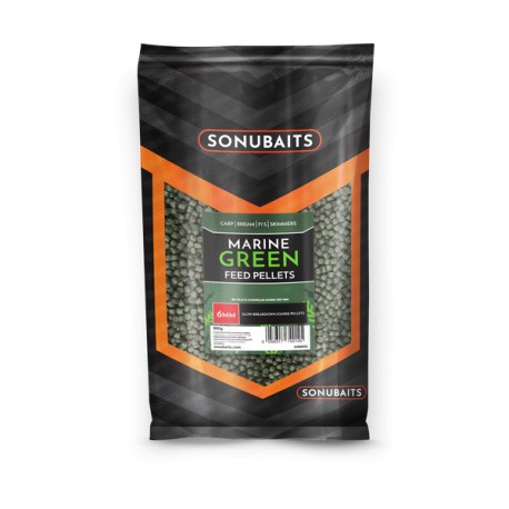 Sonubaits 6 mm Marine Green Feed Pellet